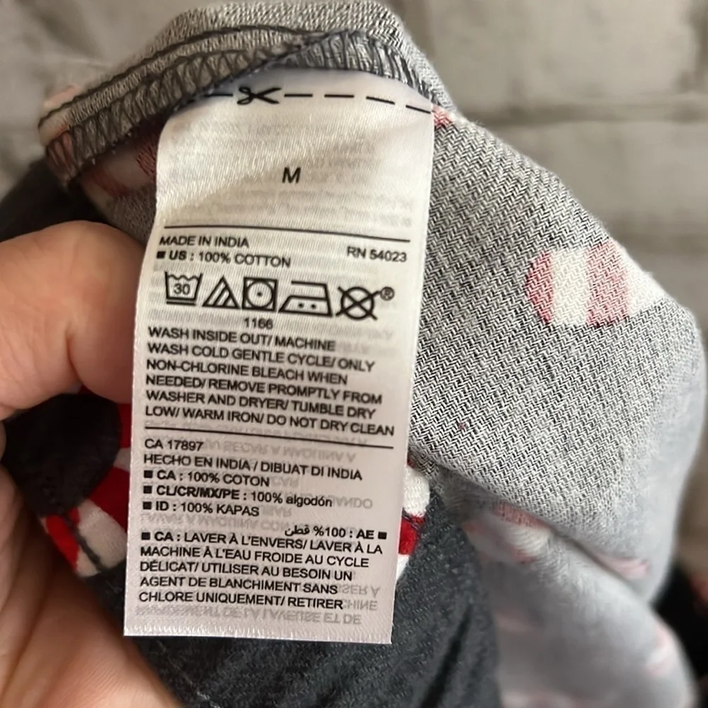 NEW!!! Cotton Flannel Candy Cane Pajama PJ Pants Size Medium Old Navy - Picture 7 of 9